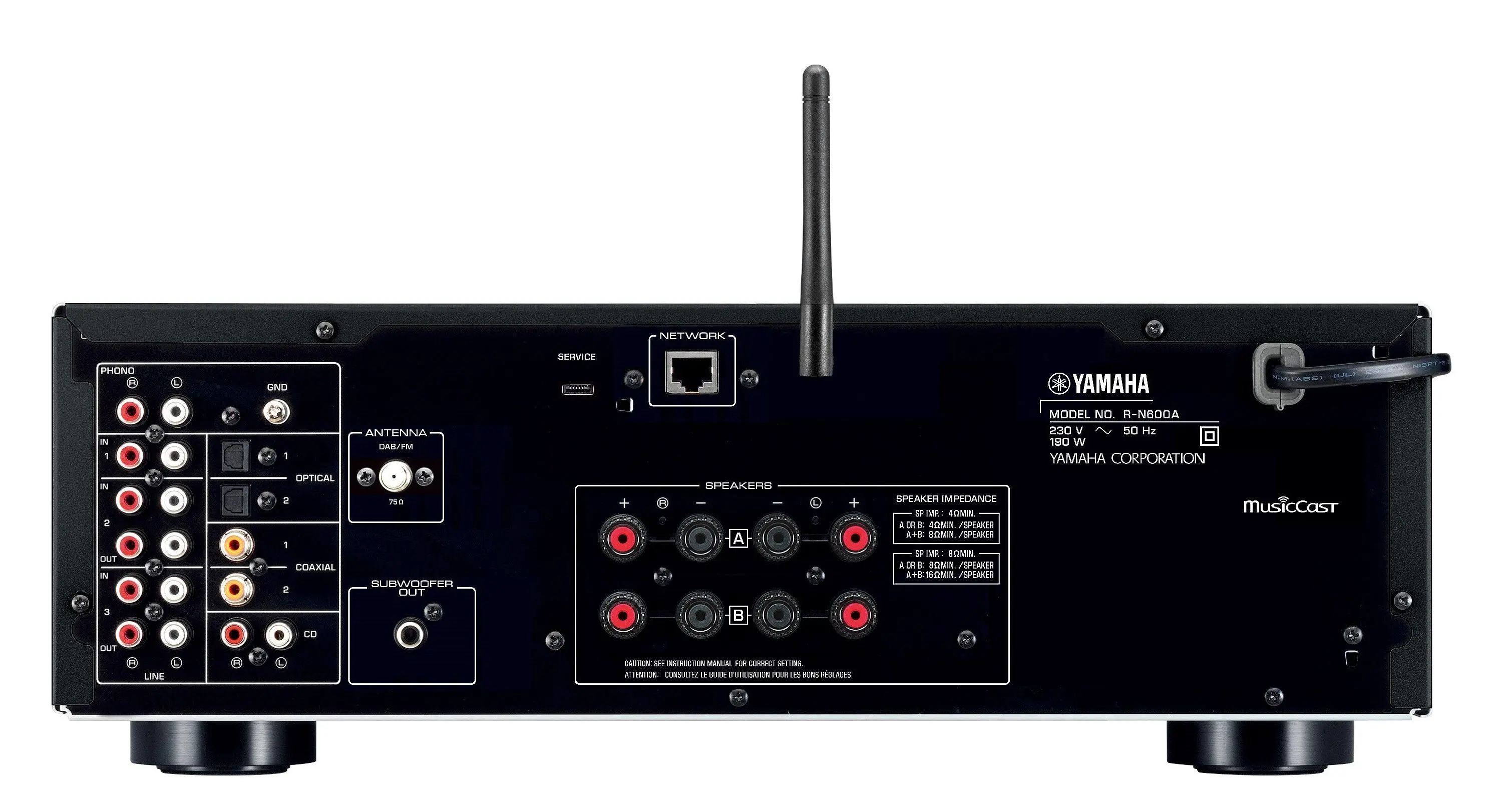 Zestaw stereo Yamaha R-N600A Srebrny, Indiana Line Nota 550 X Orzech