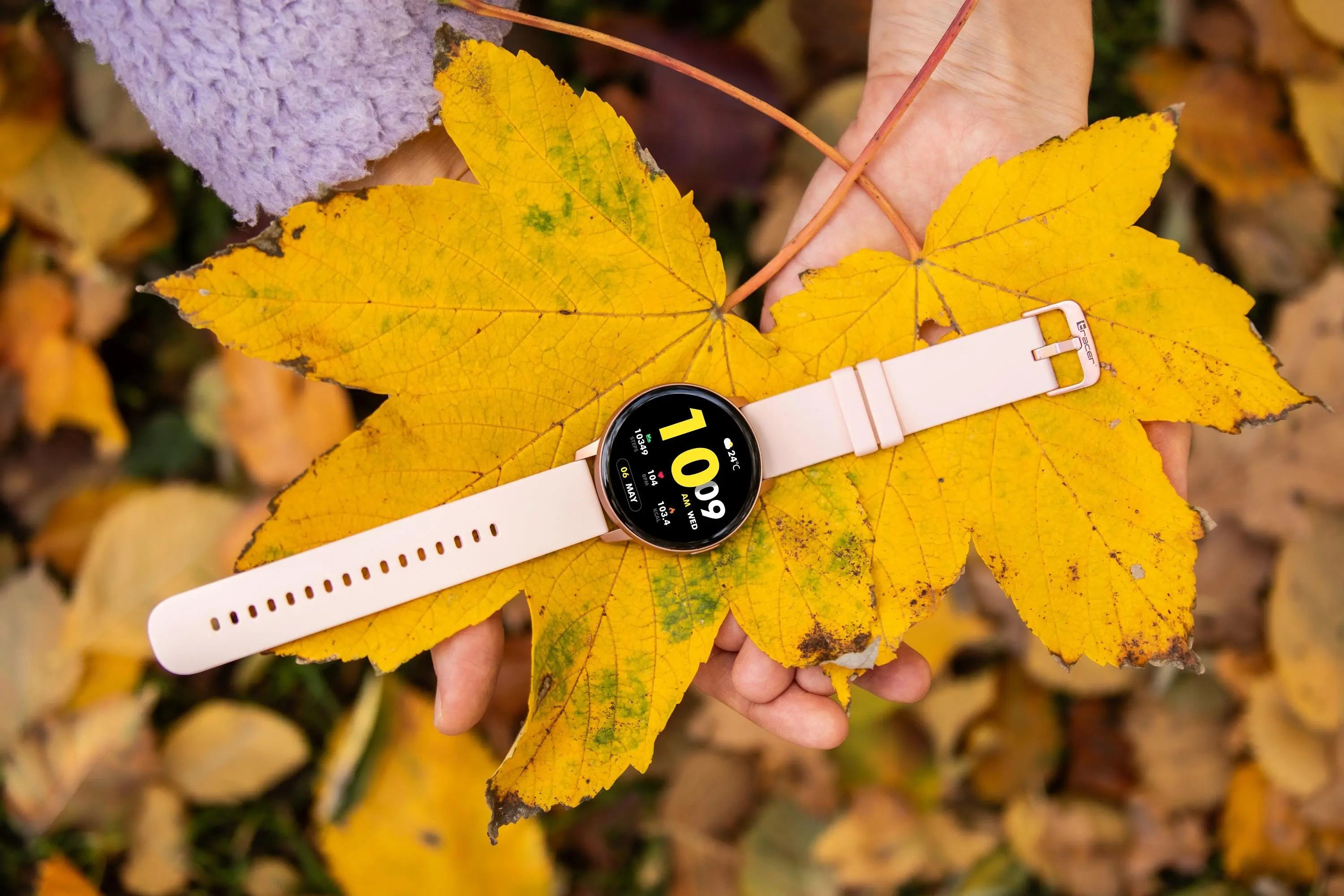 Smartwatch Tracer SMW9A Spark 1,43" AMOLED Różowy