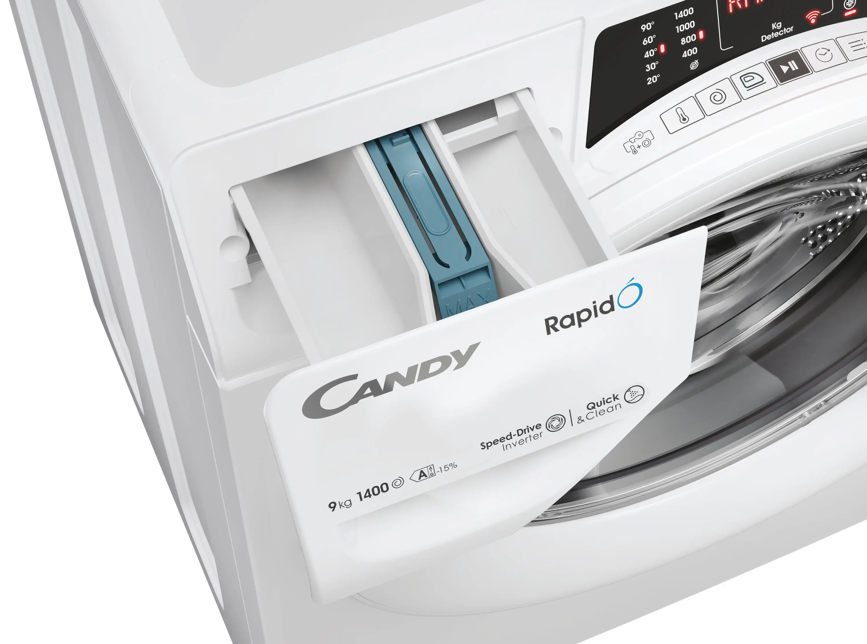 Pralka Candy RapidO RO 496DWM7/1-S Slim 9kg 1400 obr/min Zdalne sterowanie
