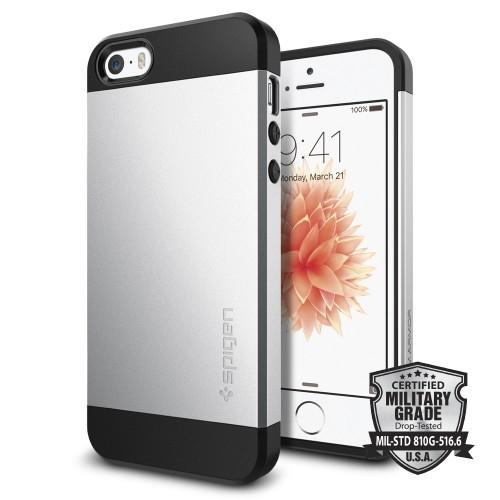 Spigen Slim Armor 041CS20249 iPhone SE/5S/5 (srebrny)