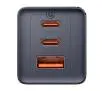 Ładowarka sieciowa Baseus GaN5 2x USB-C + USB 65W + kabel 1m Szary