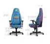 Fotel Noblechairs ICON Nuka-Cola Quantum Edition Gamingowy do 150kg Skóra ECO Niebiesko-fioletowy