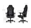 Fotel Noblechairs HERO Black Blue Gamingowy do 150kg Skóra ECO Czarno-niebieski