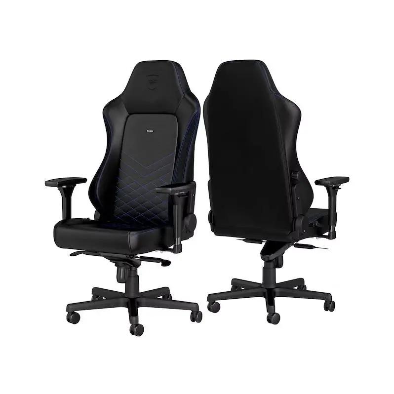 Fotel Noblechairs HERO Black Blue Gamingowy do 150kg Skóra ECO Czarno-niebieski