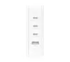 Ładowarka sieciowa Belkin WCH014BTWH, GaN, 140W, PD, 1x USB-A, 3x USB-C, Zestaw Wtyczek US, UK i EU