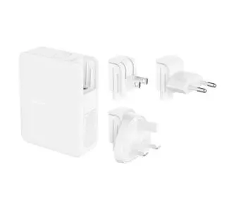 Ładowarka sieciowa Belkin WCH014BTWH, GaN, 140W, PD, 1x USB-A, 3x USB-C, Zestaw Wtyczek US, UK i EU