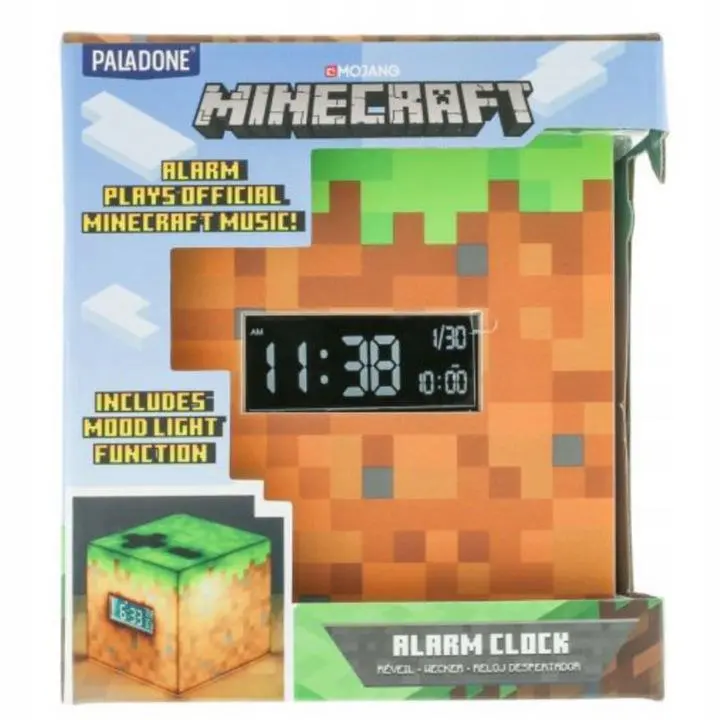 Budzik Paladone Minecraft Blok trawy