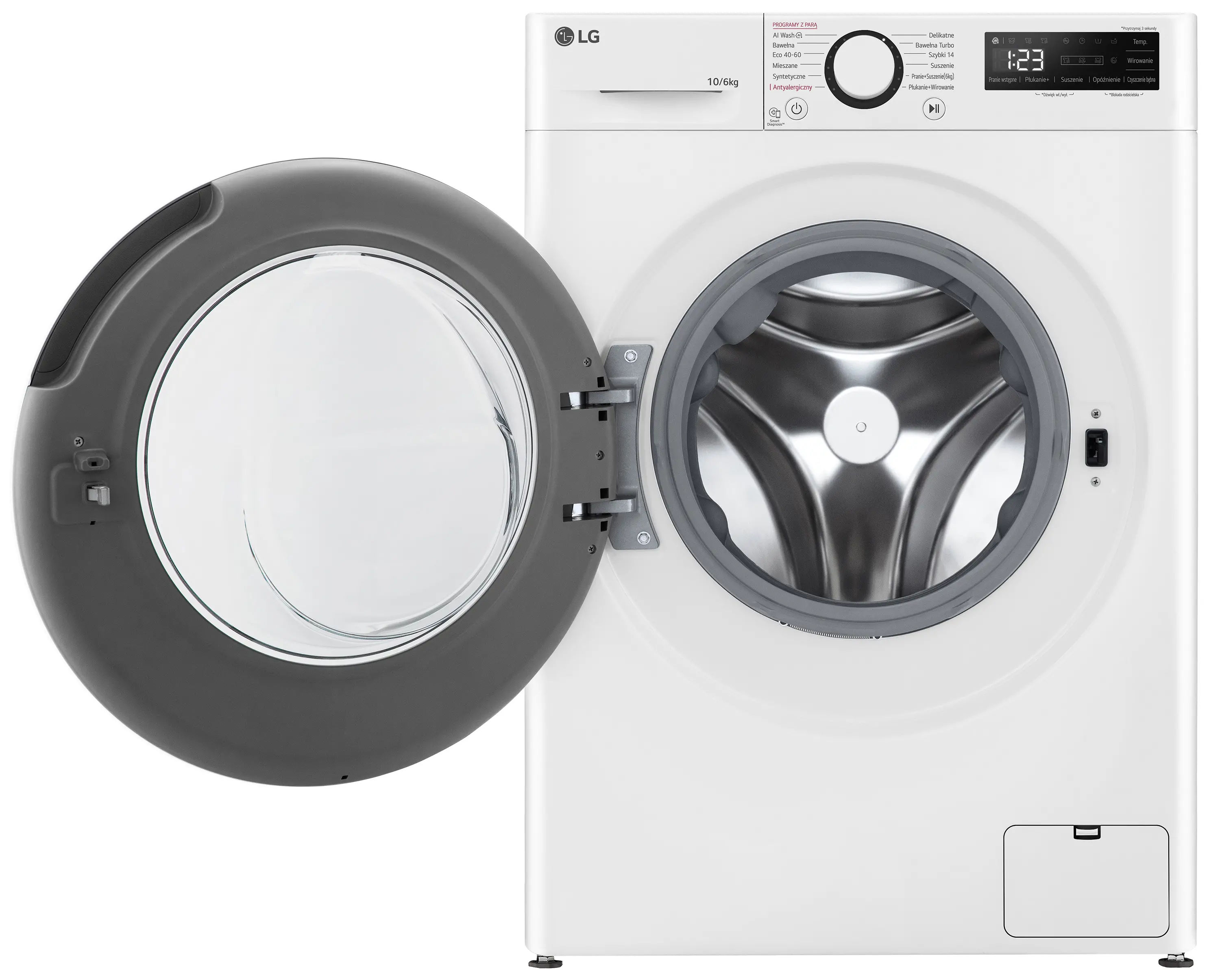 Pralko-suszarka LG Vivace F4D06506W 56,5cm 10kg/6kg