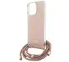 Etui Guess Crossbody Cord 4G Print GUHCP15XHC4SEP do iPhone 15 Pro Max Różowy
