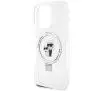 Etui Karl Lagerfeld Ring Stand Karl&Choupettte MagSafe KLHMP13XHMRSKCH do iPhone 13 Pro Max Biały
