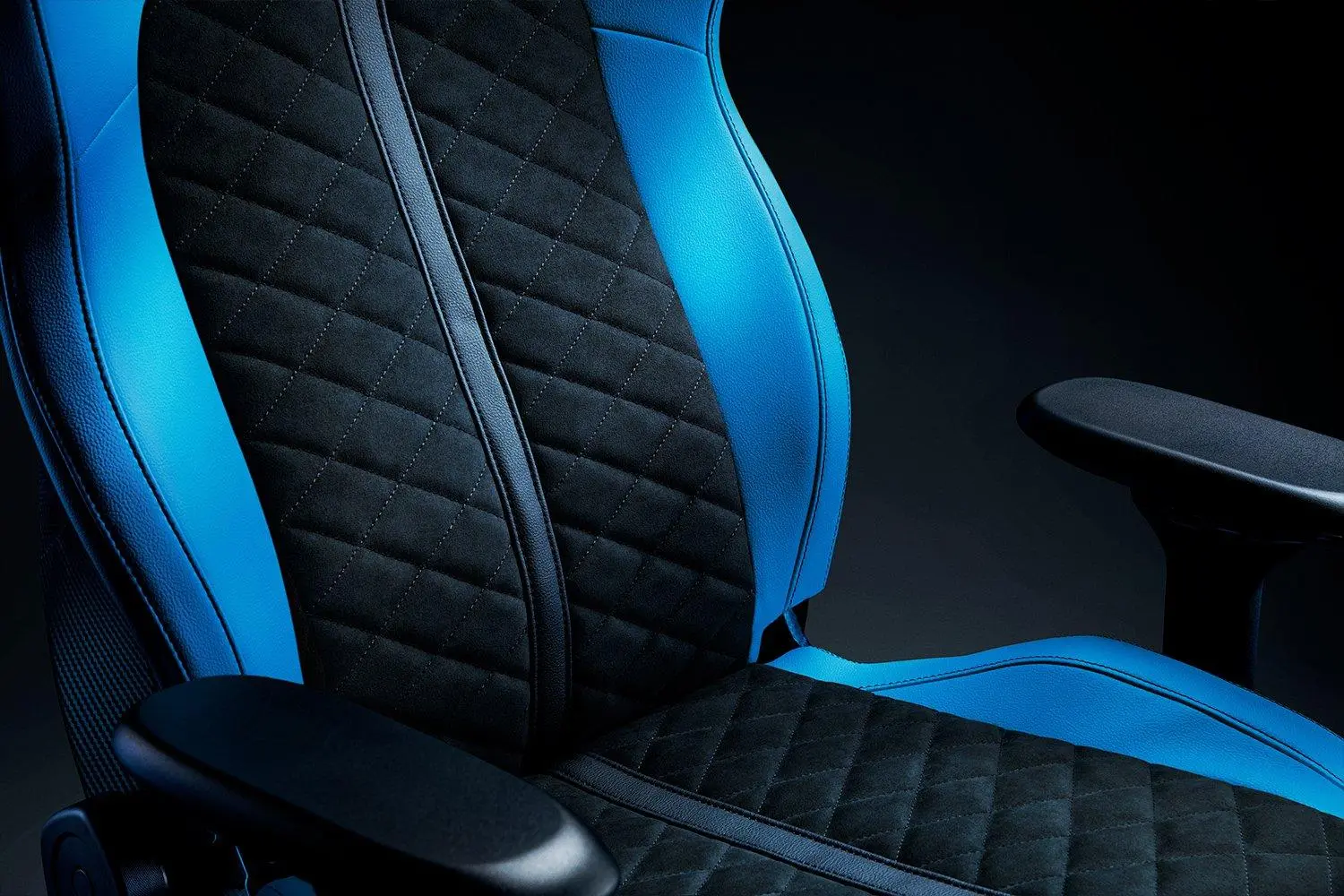 Fotel Razer Enki Pro Williams Esport Edition Gamingowy do 136kg Skóra ECO Czarno-niebieski
