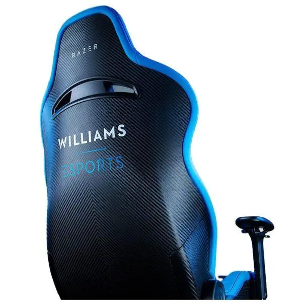 Fotel Razer Enki Pro Williams Esport Edition Gamingowy do 136kg Skóra ECO Czarno-niebieski