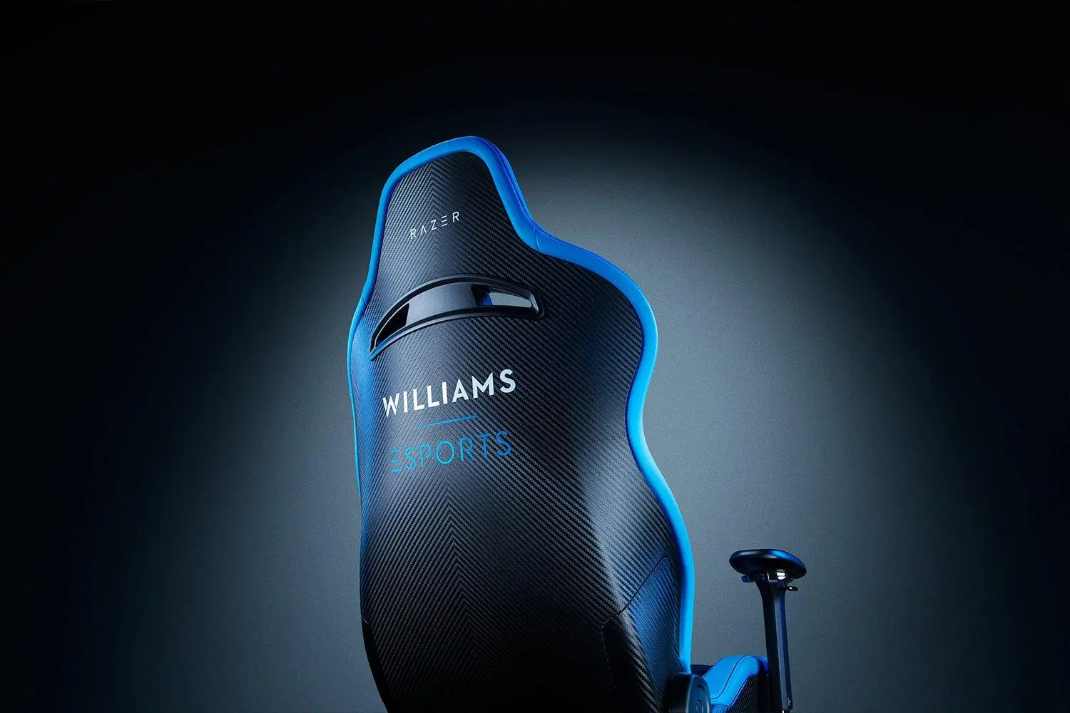 Fotel Razer Enki Pro Williams Esport Edition Gamingowy do 136kg Skóra ECO Czarno-niebieski