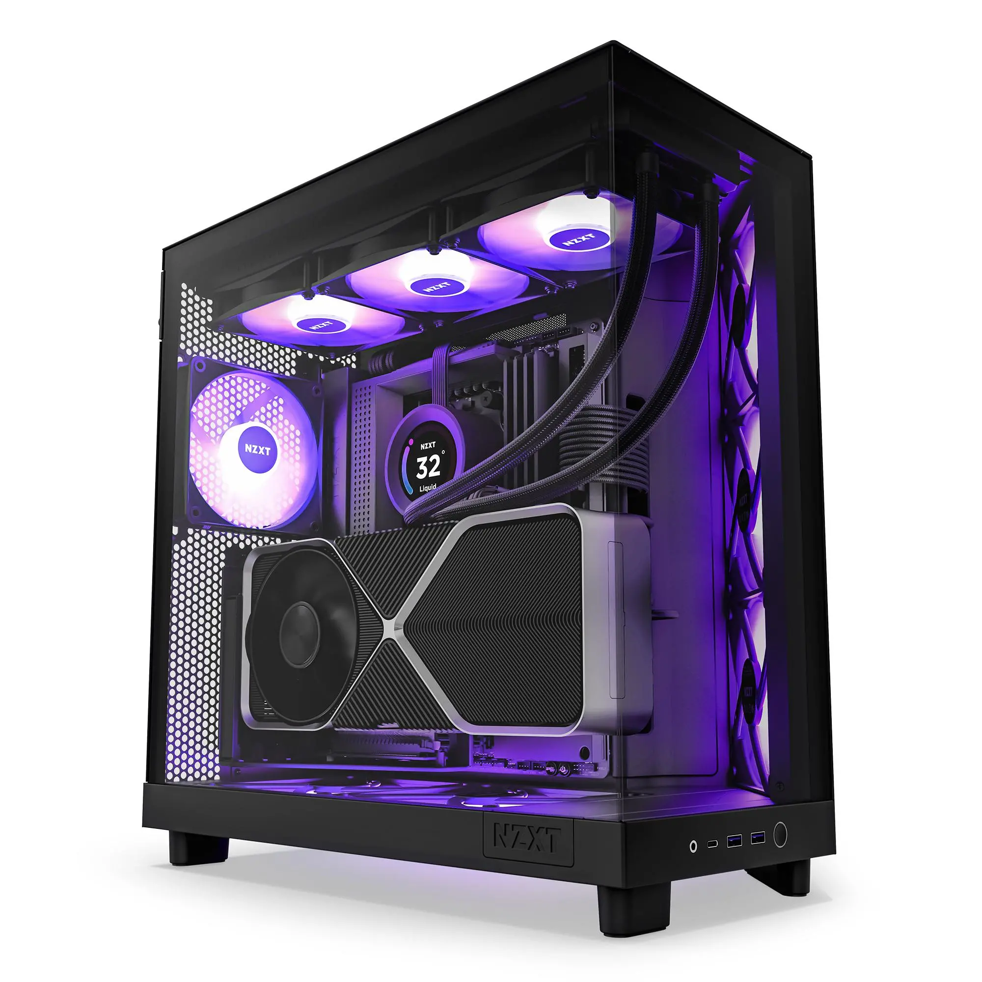 Obudowa NZXT H6 Flow RGB okno RGB Czarny