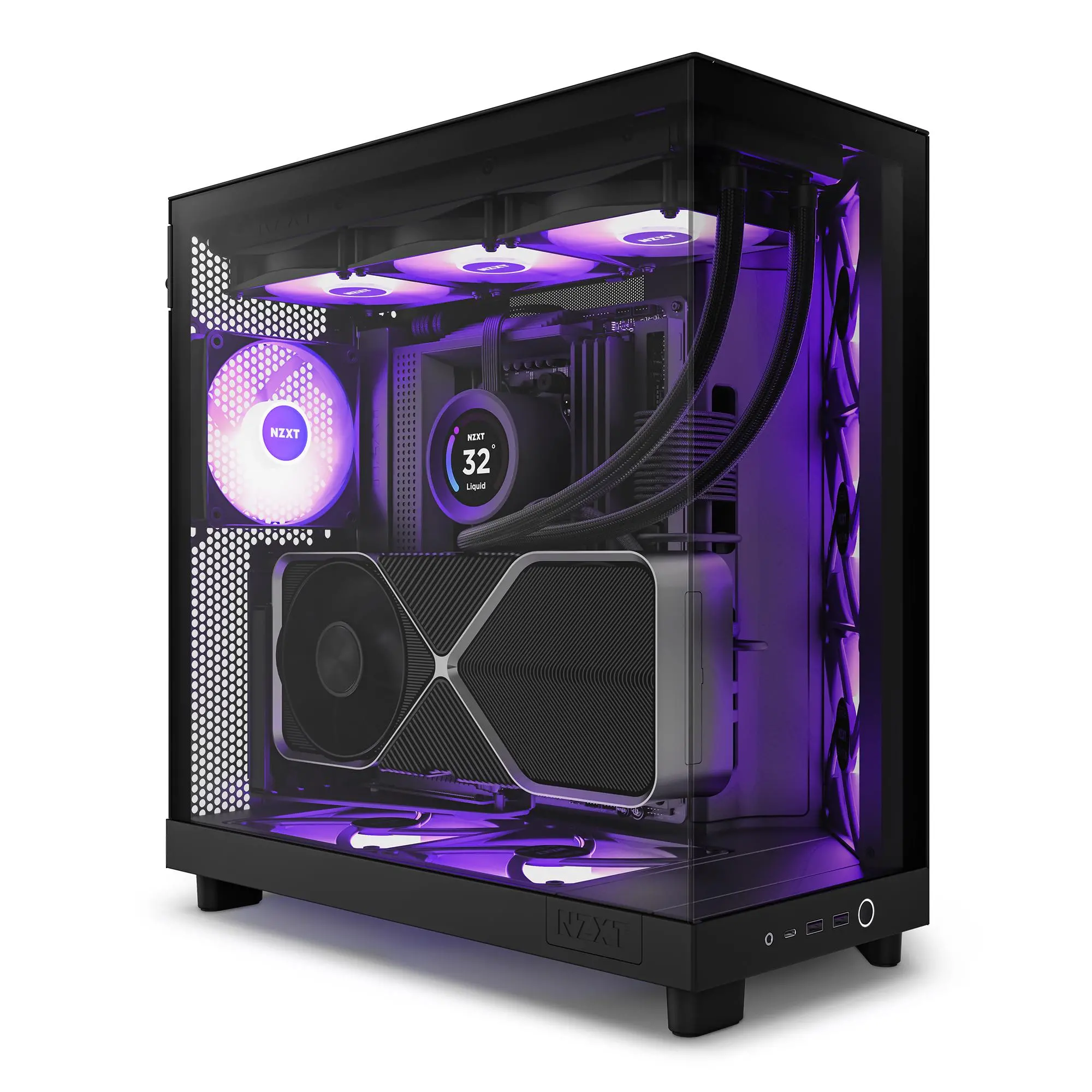 Obudowa NZXT H6 Flow RGB okno RGB Czarny