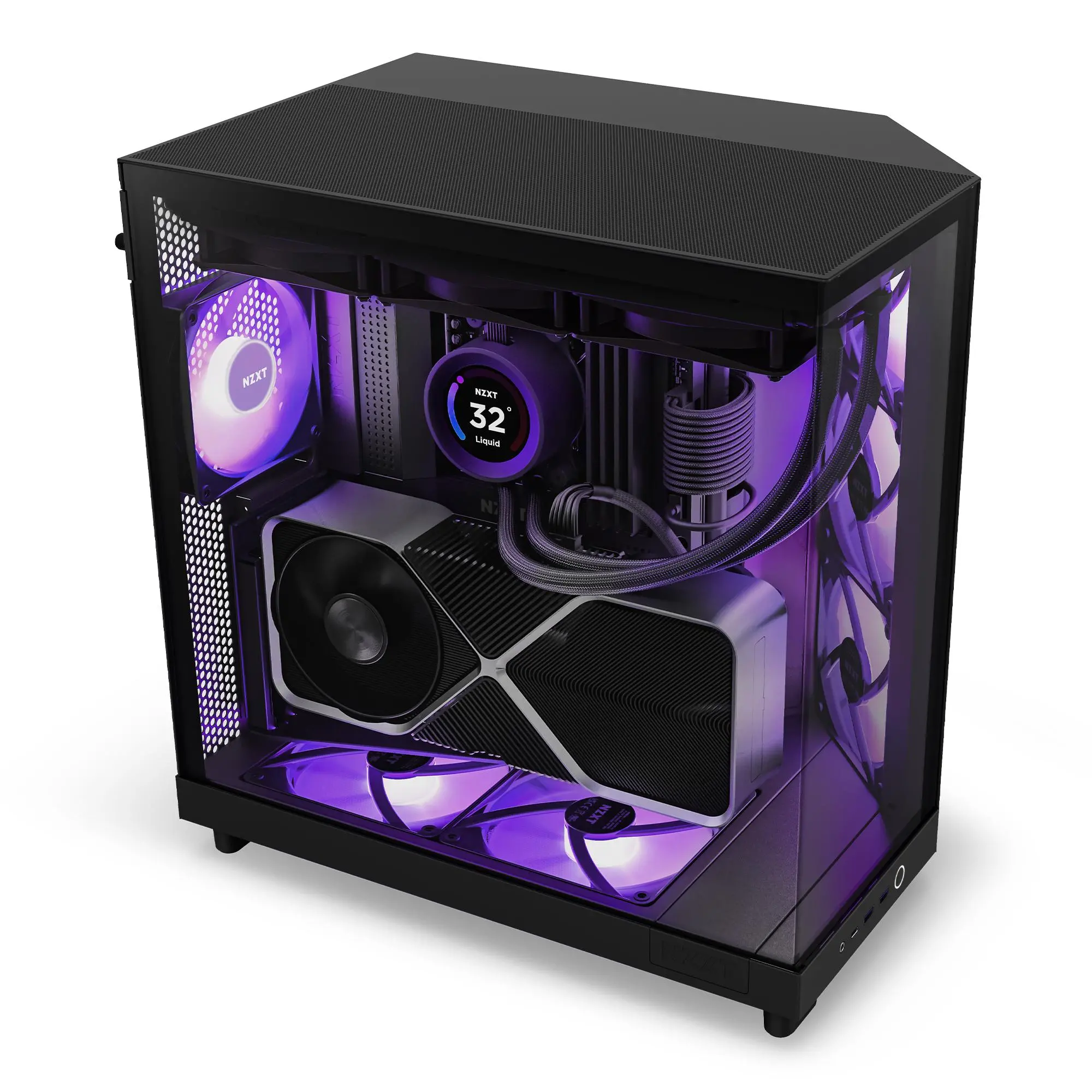 Obudowa NZXT H6 Flow RGB okno RGB Czarny