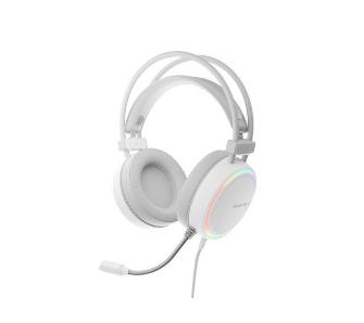 Słuchawki przewodowe z mikrofonem Genesis Neon 613 RGB Nauszne Biały