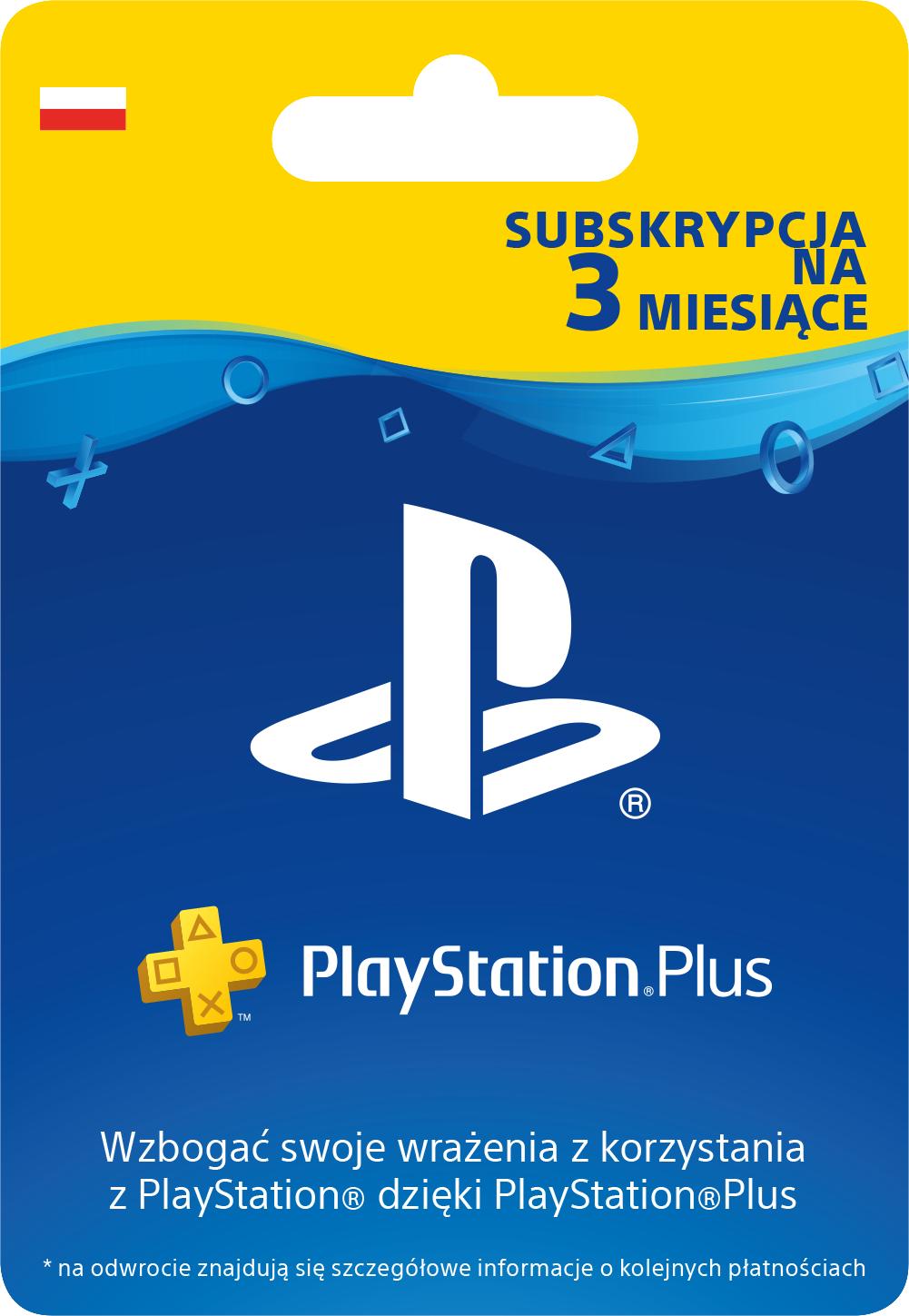 Subskrypcja Sony Subskrypcja PlayStation Plus 3 m-ce [kod aktywacyjny]