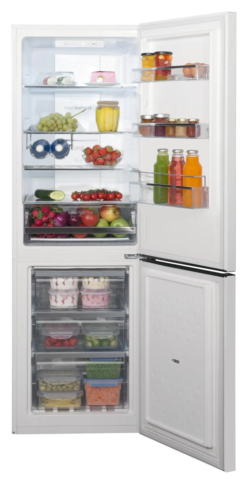 Lodówka Amica FK2695.4FT(E) Pełny No Frost 170cm Komora świeżości Biały