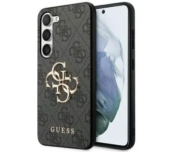 Etui Guess 4G Big Metal Logo GUHCS24M4GMGGR do Samsung Galaxy S24+ Szary