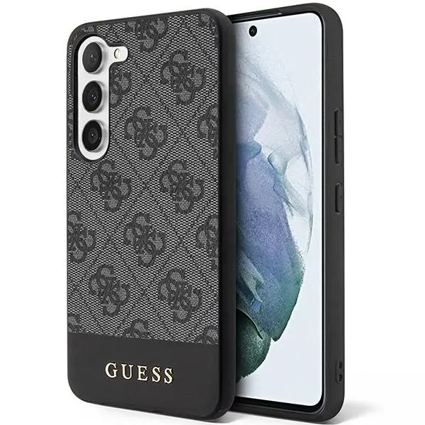 Etui Guess 4G Stripe Collection GUHCS24MG4GLGR do Samsung Galaxy S24+ Czarny