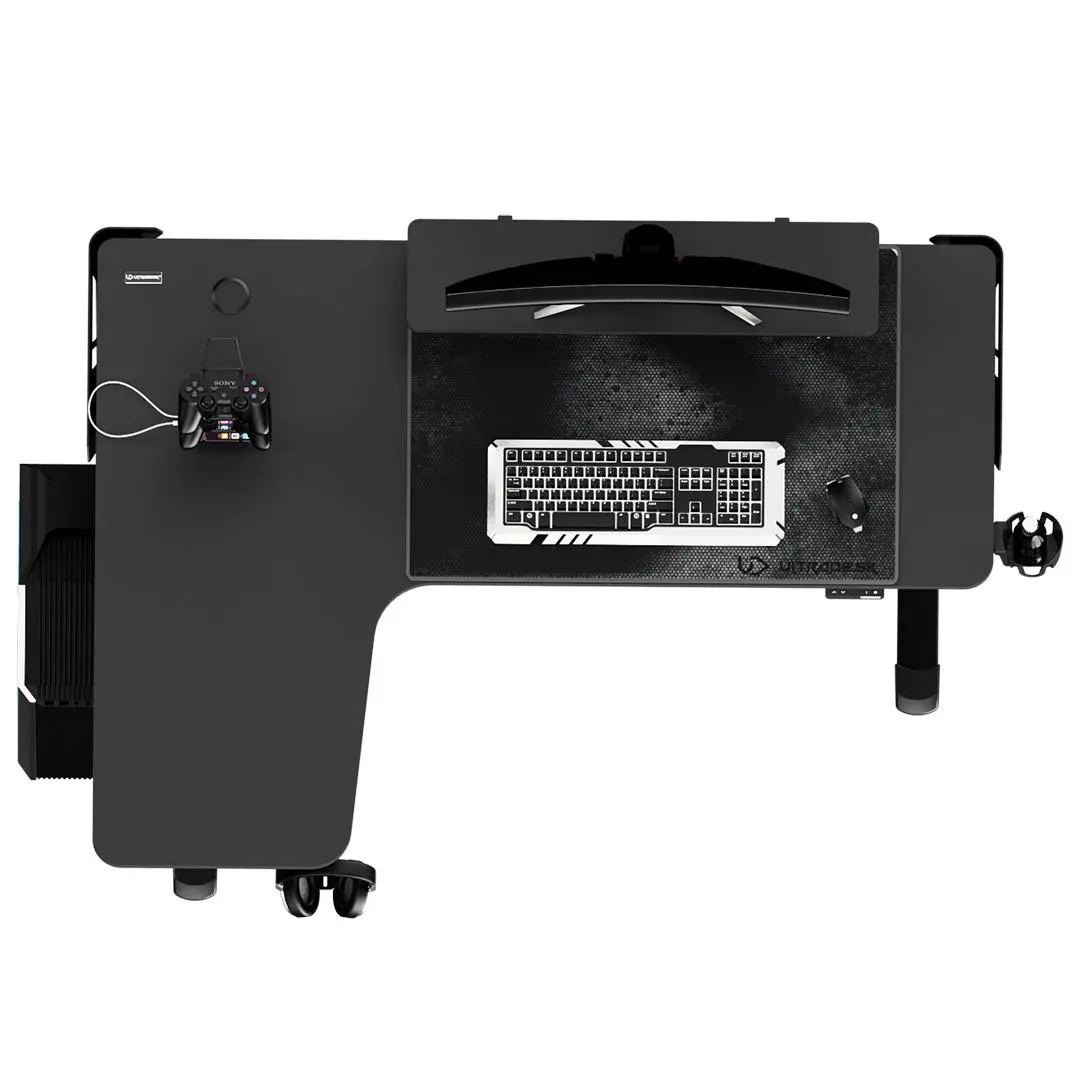 Biurko Ultradesk WINGER 155cm Regulacja wysokości Czarny