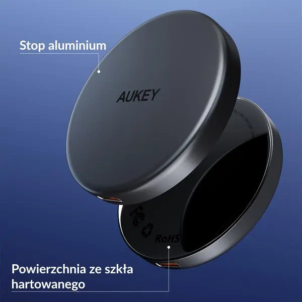Ładowarka indukcyjna Aukey Magnetic Qi 2.0 15W