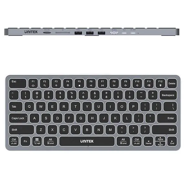 Klawiatura membranowa Unitek D1092A 9w1 Szary