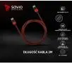 Kabel HDMI Savio GCL-04 3m Czerwony