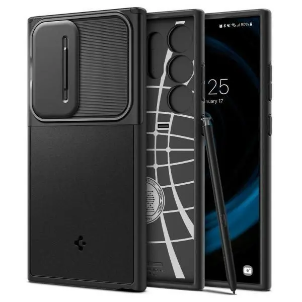 Etui Spigen Optik Armor ACS07313 do Galaxy S24 Ultra Czarny