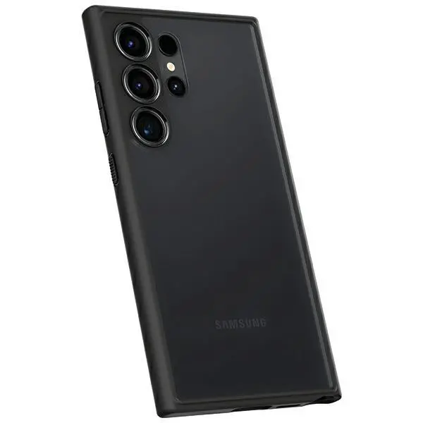 Etui Spigen Ultra Hybrid ACS07296 do Galaxy S24 Ultra Przezroczysty-Czarny