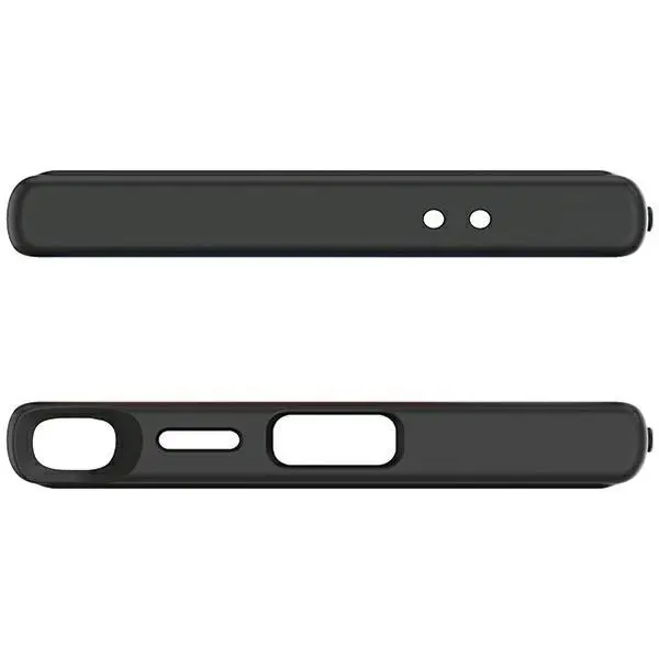 Etui Spigen Ultra Hybrid ACS07296 do Galaxy S24 Ultra Przezroczysty-Czarny