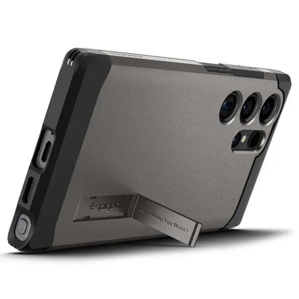 Etui Spigen Tough Armor ACS07301 do Galaxy S24 Ultra Szary