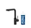 Bateria KFA Armatura Arura Duero Pure Basic Pull-Out 6623-113-81 Czarny Stal szlachetna