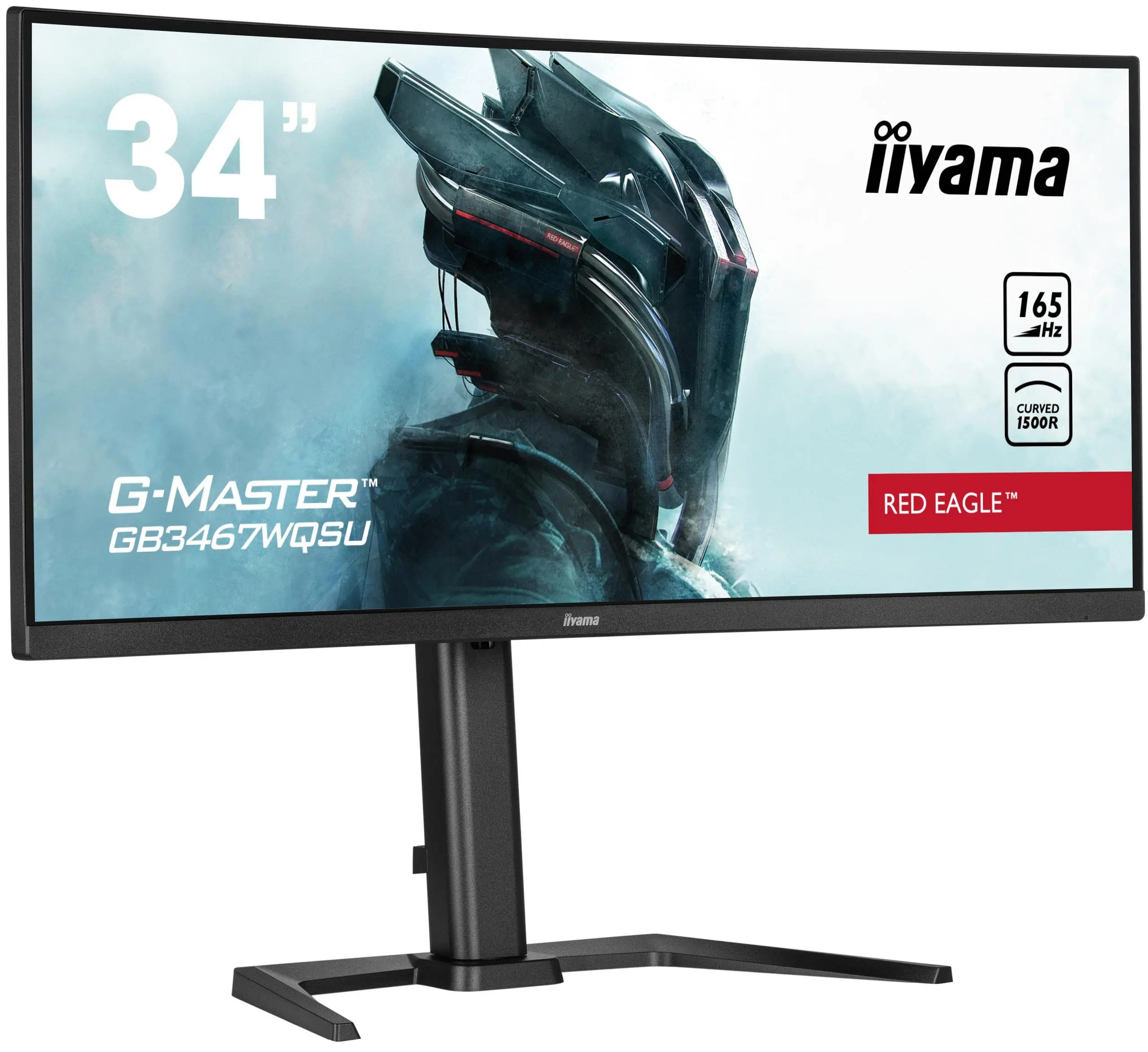 Monitor iiyama G-Master Red Eagle GB3467WQSU-B5  34" UWQHD VA 165Hz 0,4ms Zakrzywiony Gamingowy