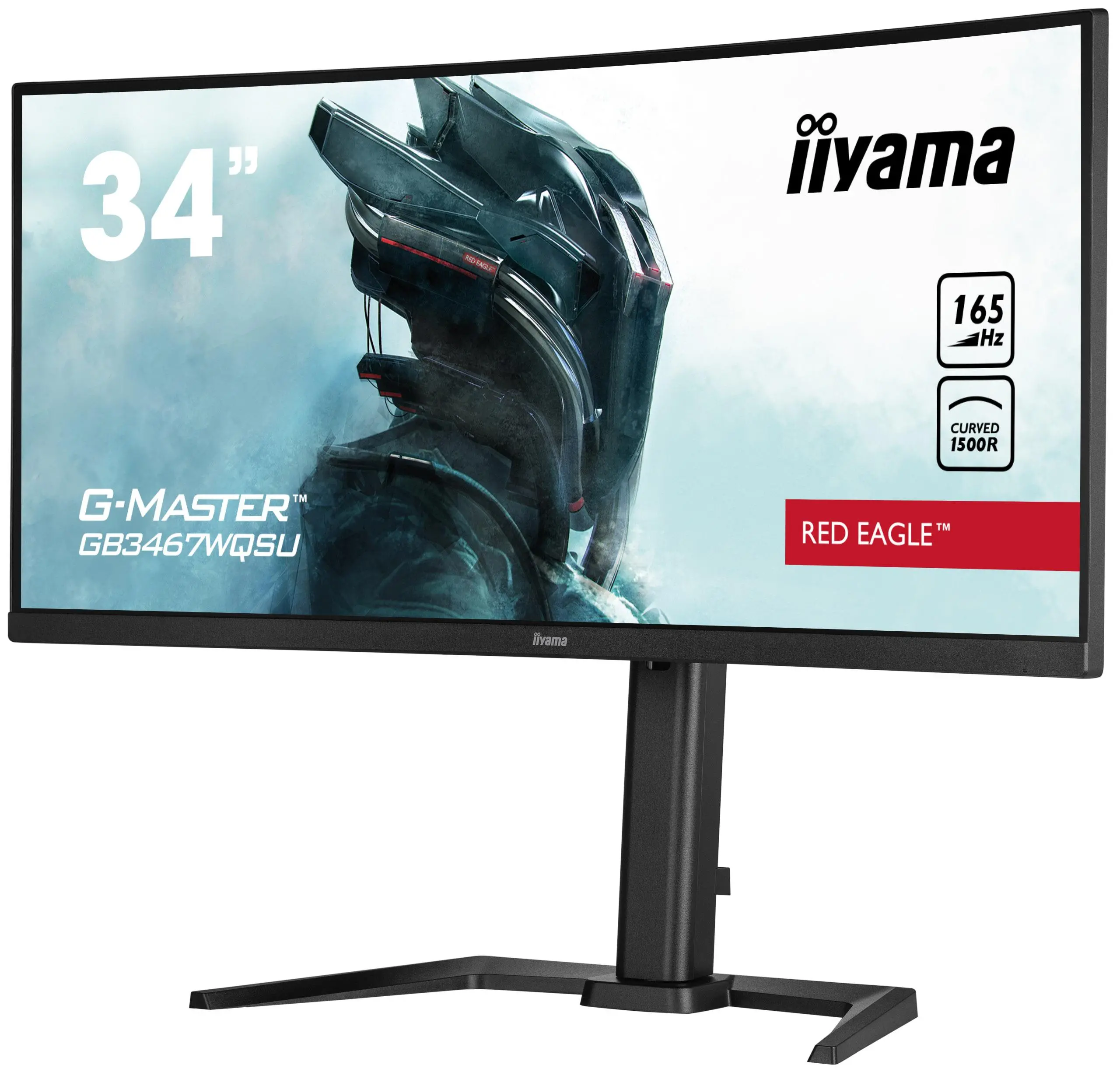 Monitor iiyama G-Master Red Eagle GB3467WQSU-B5  34" UWQHD VA 165Hz 0,4ms Zakrzywiony Gamingowy