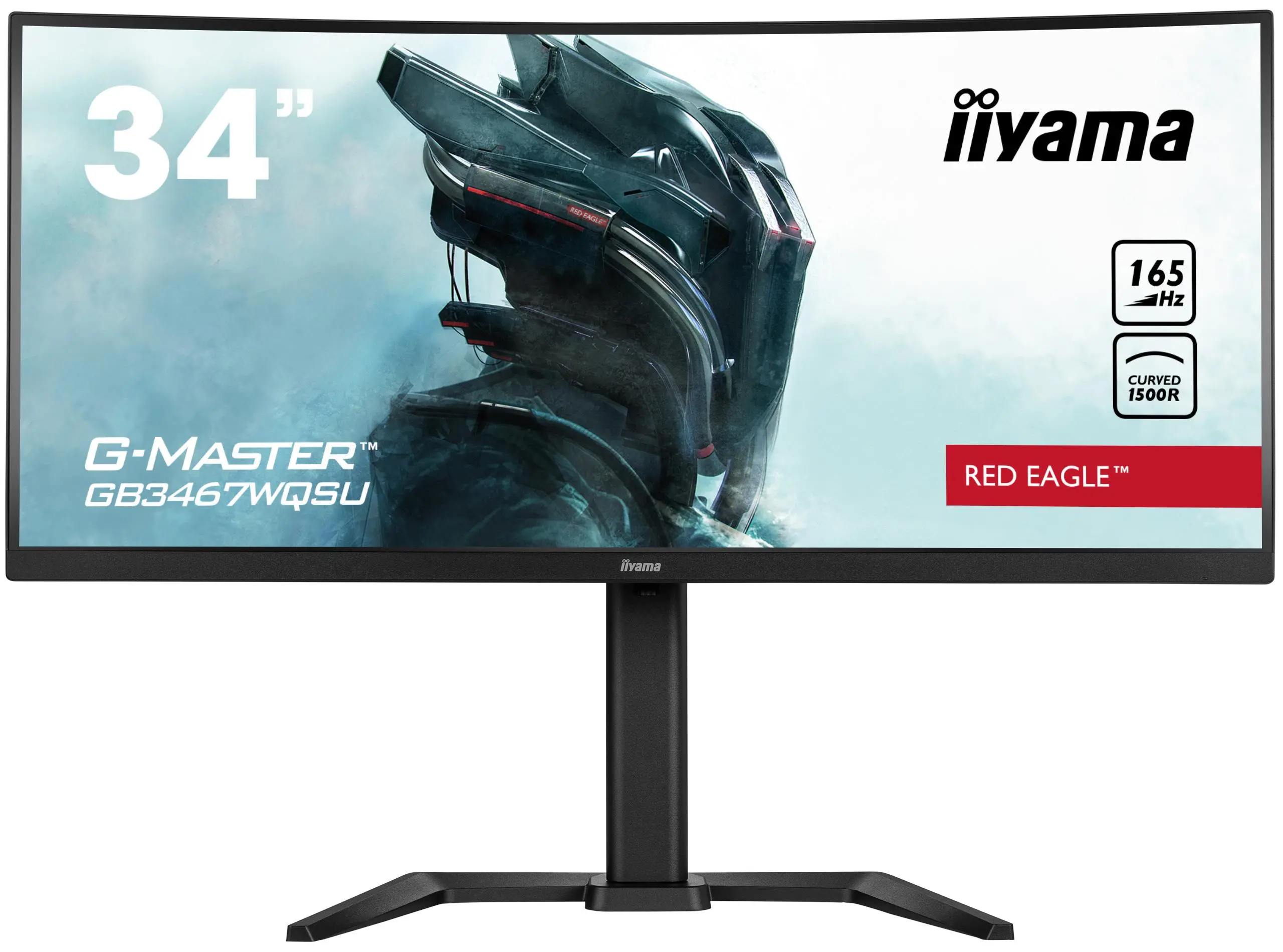 Monitor iiyama G-Master Red Eagle GB3467WQSU-B5  34" UWQHD VA 165Hz 0,4ms Zakrzywiony Gamingowy