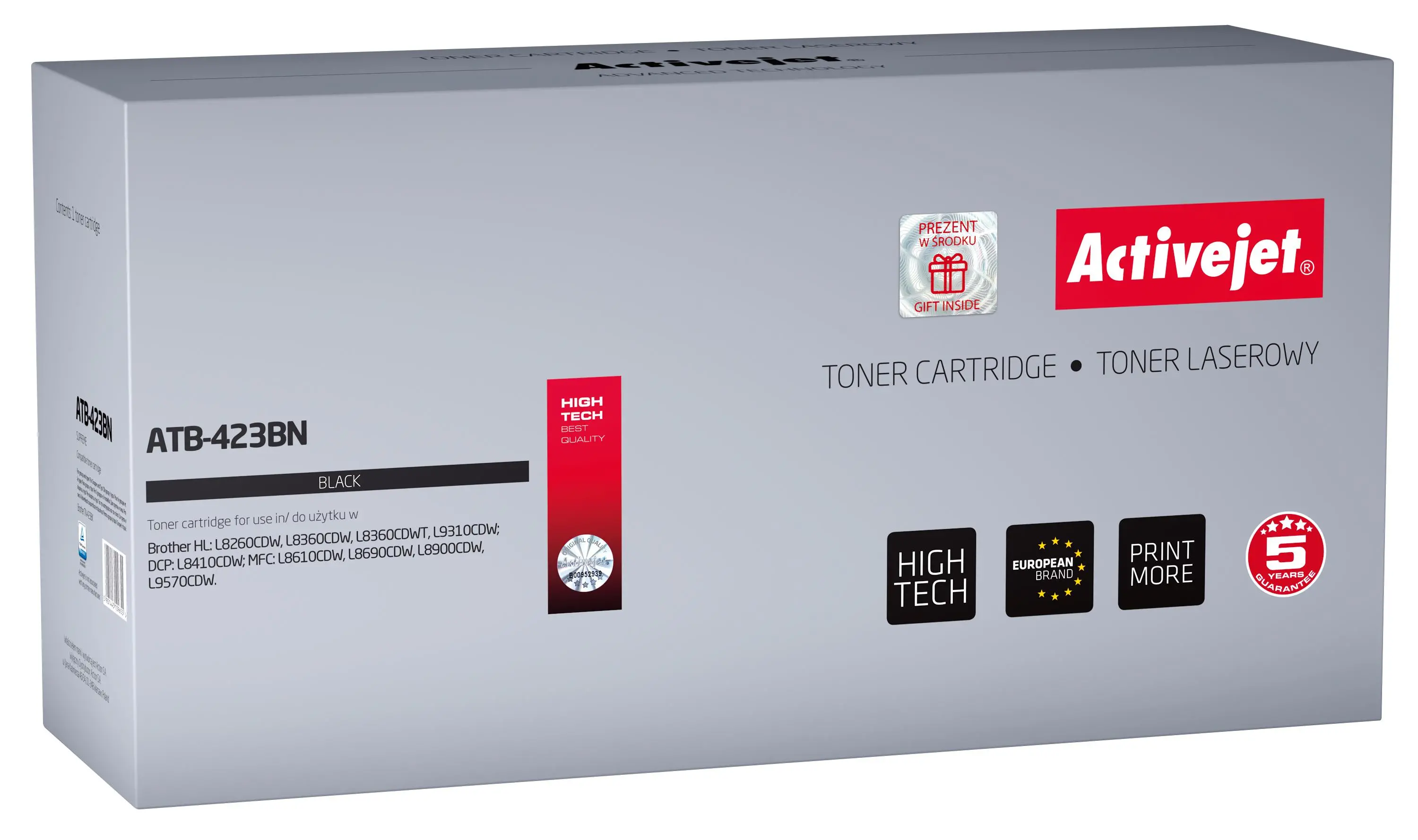 Toner ActiveJet ATB-423BN (zamiennik TN-423BK) Czarny