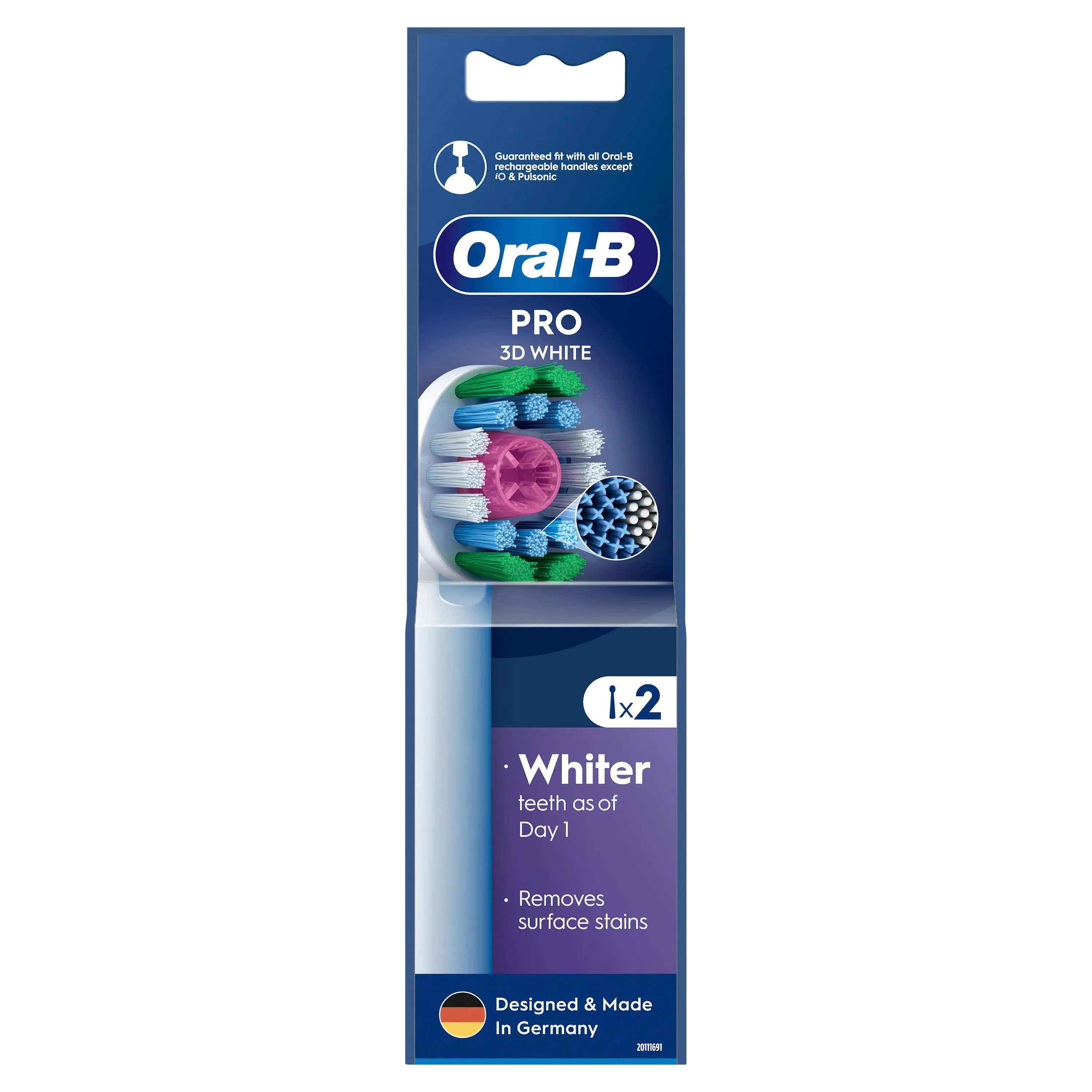 Końcówka do szczoteczki Oral-B Pro 3D White 18PRX 2szt.