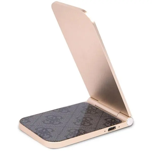 Ładowarka indukcyjna Guess 2w1 15W 4G Pattern MagSafe Czarny