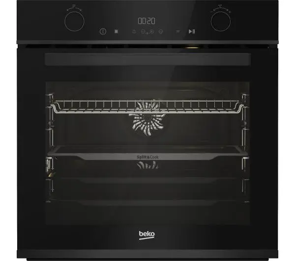 Електрична піч Beko BBVM13400DXS bPro500 Split&Cook Termообіг Чорний