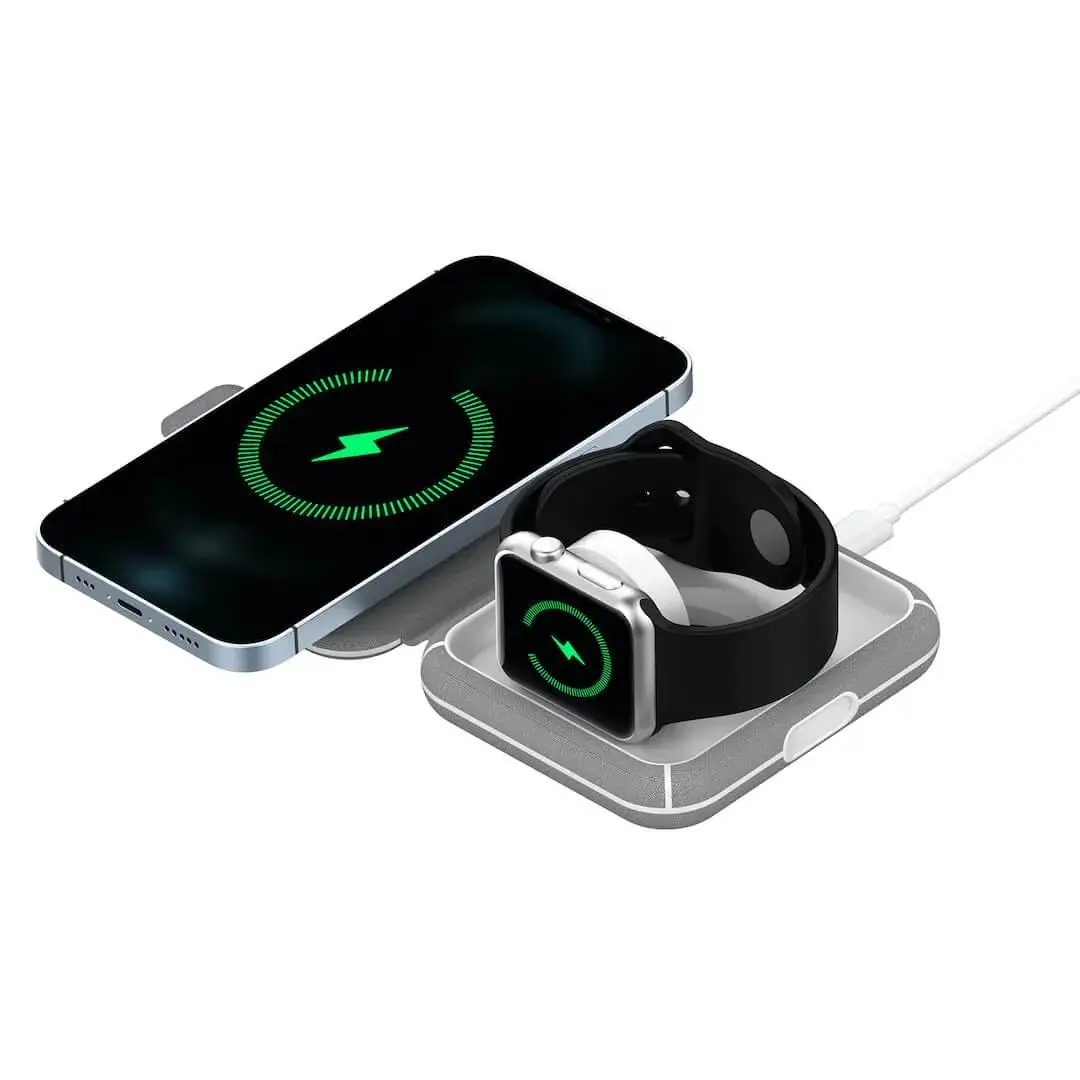 Ładowarka indukcyjna Puro Power Go 2 W 1 Szary