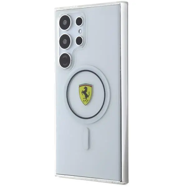 Etui Ferrari IML Transp Inner Circle Line MagSafe do Samsung Galaxy S24 Ultra Przezroczysty