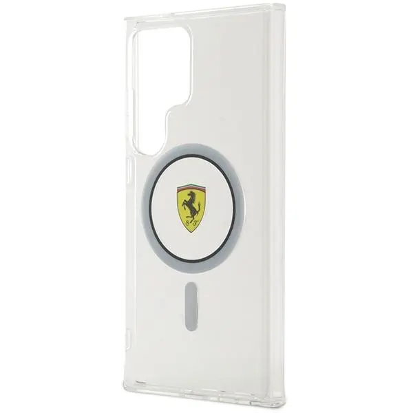 Etui Ferrari IML Transp Inner Circle Line MagSafe do Samsung Galaxy S24 Ultra Przezroczysty