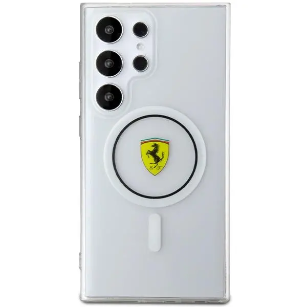 Etui Ferrari IML Transp Inner Circle Line MagSafe do Samsung Galaxy S24 Ultra Przezroczysty