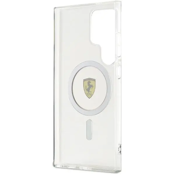 Etui Ferrari IML Transp Inner Circle Line MagSafe do Samsung Galaxy S24 Ultra Przezroczysty