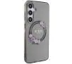 Etui Guess IML Flowers Wreath MagSafe do Samsung Galaxy S24+ Czarny