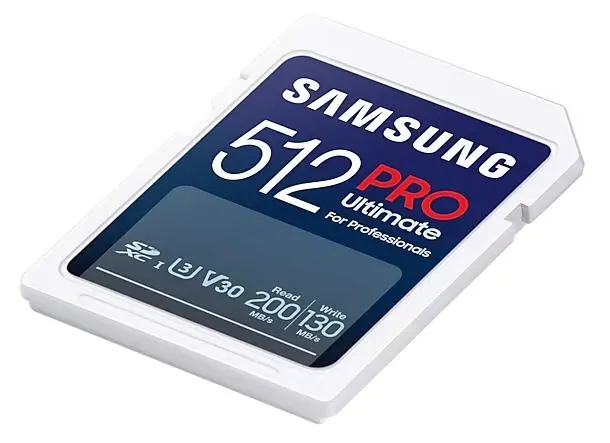 Karta pamięci Samsung PRO Ultimate 2023 SD 512GB 200/130MB/s U3 V30 + czytnik