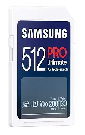 Karta pamięci Samsung PRO Ultimate 2023 SD 512GB 200/130MB/s U3 V30 + czytnik
