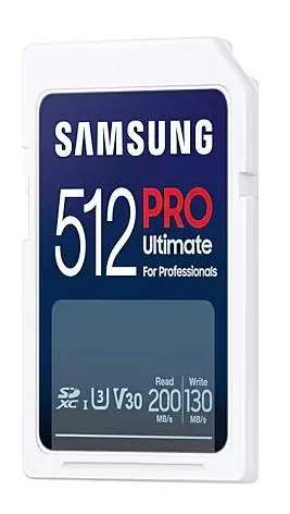 Karta pamięci Samsung PRO Ultimate 2023 SD 512GB 200/130MB/s U3 V30 + czytnik